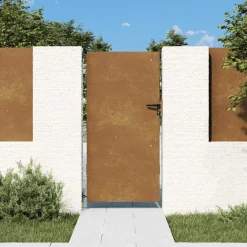 Clôtures & Barrières-vidaXL Portail de jardin 85x200 cm acier corten