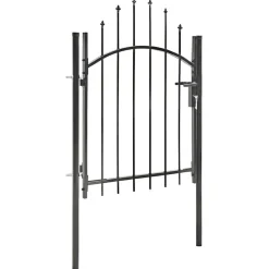 Clôtures & Barrières-vidaXL Portail de jardin Woerden acier 1x1 m Noir