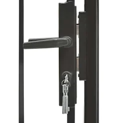 Clôtures & Barrières-vidaXL Portail de jardin Woerden acier 1x1 m Noir