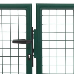 Clôtures & Barrières-vidaXL Portail de jardin en acier 350 x 75 cm Vert