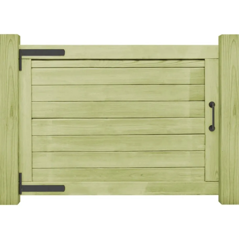 Clôtures & Barrières-vidaXL Portail de jardin Bois de pin imprégné 75x100 cm