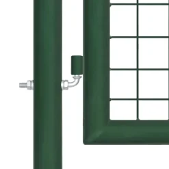 Clôtures & Barrières-vidaXL Portail de jardin en acier grillagé 400 x 75 cm vert