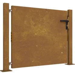 Clôtures & Barrières-vidaXL Portail de jardin 100x75 cm en acier Corten Rusty