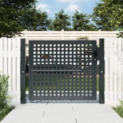 Clôtures & Barrières-vidaXL Portail de jardin Anthracite 100x75 cm Acier