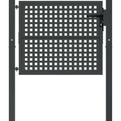Clôtures & Barrières-vidaXL Portail de jardin Anthracite 100x75 cm Acier