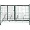 Clôtures & Barrières-vidaXL Portail double 300x150 cm en acier thermolaqué