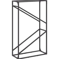Accessoires Pour Cheminées & Poêles À Bois-vidaXL Portant de bois chauffage 60x25x100 cm Noir