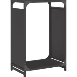 Accessoires Pour Cheminées & Poêles À Bois-vidaXL Portant de bois chauffage 44x28x65 cm Noir