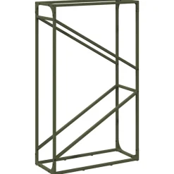 Accessoires Pour Cheminées & Poêles À Bois-vidaXL Portant de bois chauffage 60x25x100 cm Vert olive