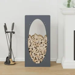 Accessoires Pour Cheminées & Poêles À Bois-vidaXL Portant de bois chauffage 50x23x100 cm Anthracite