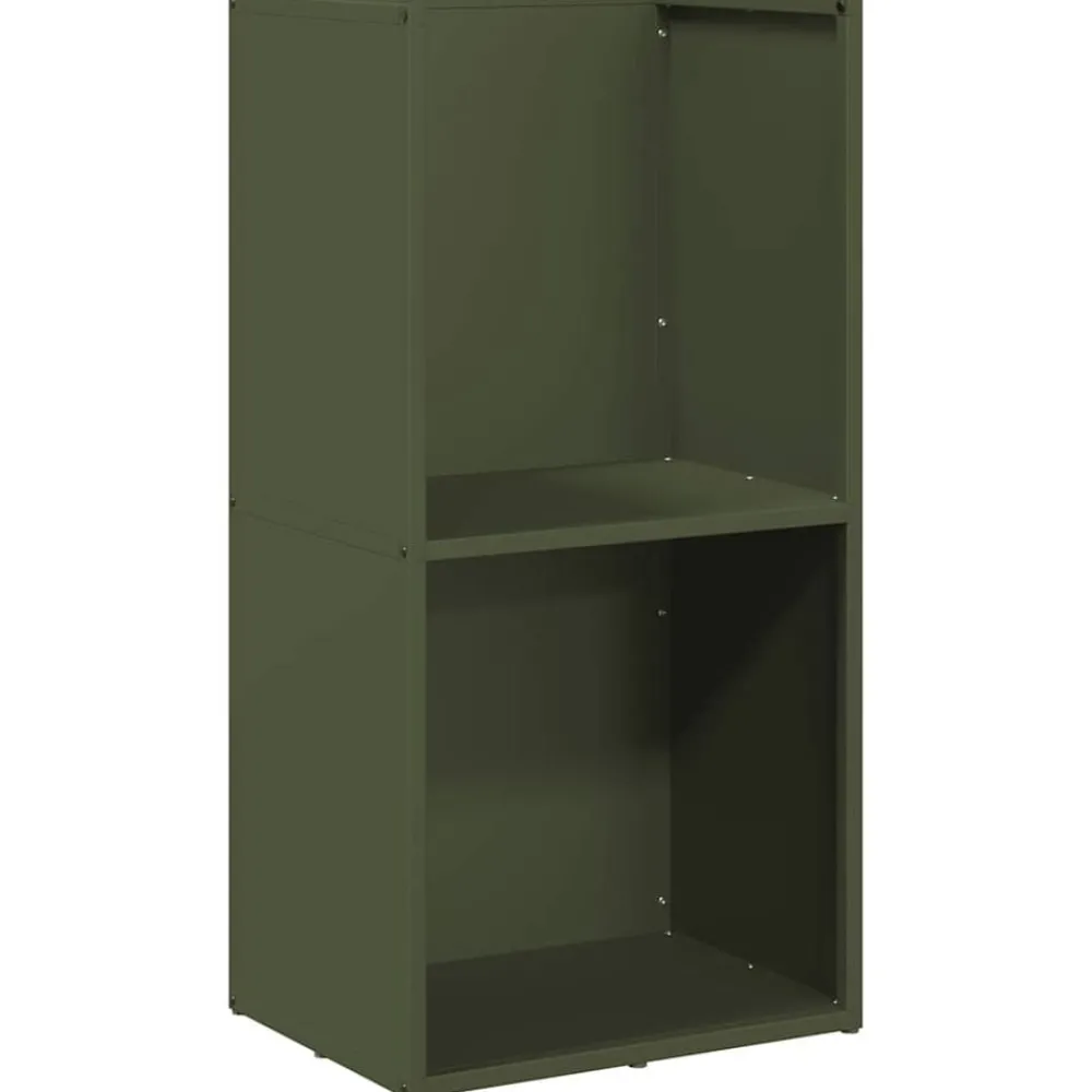 Accessoires Pour Cheminées & Poêles À Bois-vidaXL Portant de bois chauffage 40x30x80 cm Vert olive