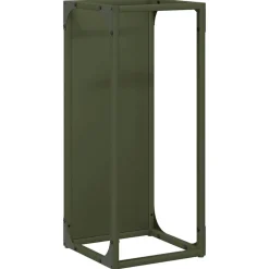 Accessoires Pour Cheminées & Poêles À Bois-vidaXL Portant de bois chauffage 25x25x60 cm Vert olive