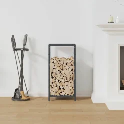 Accessoires Pour Cheminées & Poêles À Bois-vidaXL Portant de bois chauffage 34x25x70 cm Anthracite