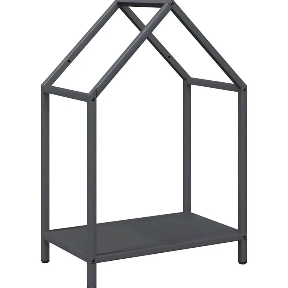 Accessoires Pour Cheminées & Poêles À Bois-vidaXL Portant de bois chauffage 40x25x60 cm Anthracite