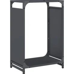 Accessoires Pour Cheminées & Poêles À Bois-vidaXL Portant de bois chauffage 44x28x65 cm Anthracite