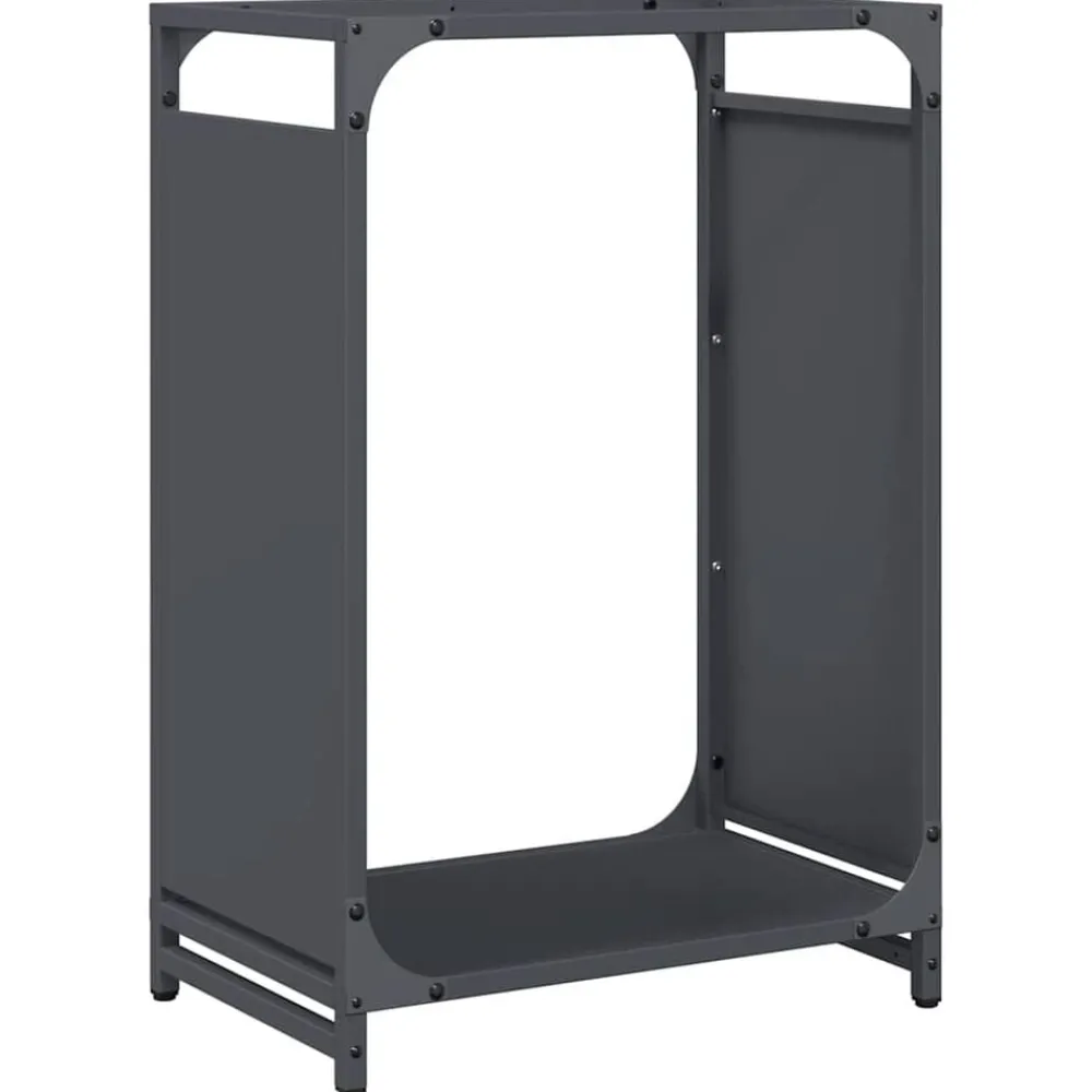 Accessoires Pour Cheminées & Poêles À Bois-vidaXL Portant de bois chauffage 44x28x65 cm Anthracite