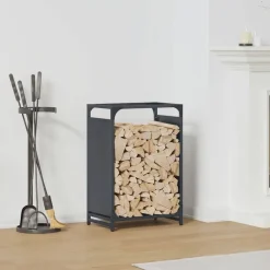 Accessoires Pour Cheminées & Poêles À Bois-vidaXL Portant de bois chauffage 44x28x65 cm Anthracite