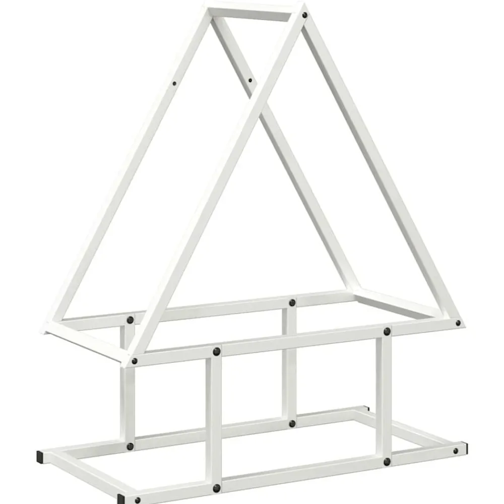 Accessoires Pour Cheminées & Poêles À Bois-vidaXL Portant de bois chauffage 50x25x60 cm Blanc