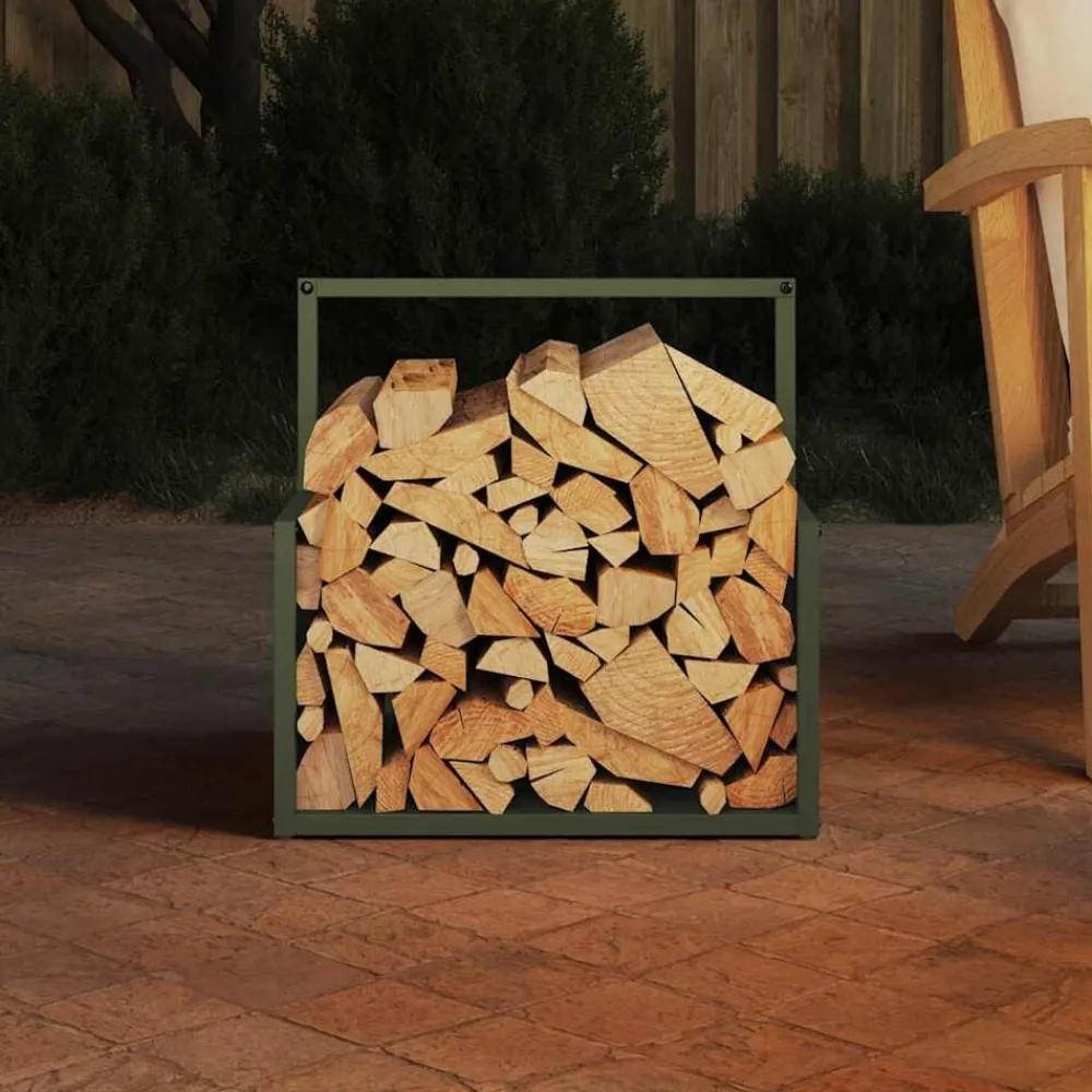 vidaXL Portant de bois chauffage 40x40x40 cm