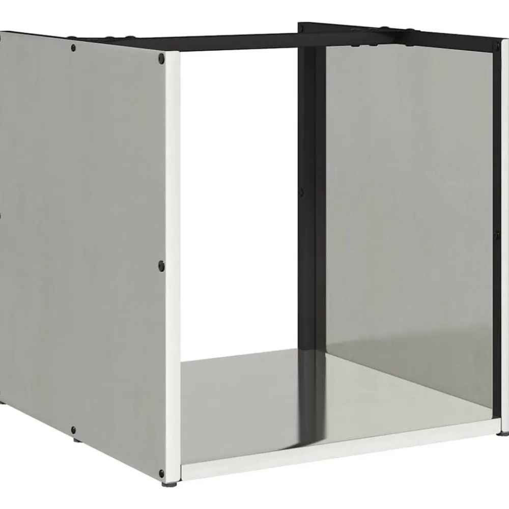 Accessoires Pour Cheminées & Poêles À Bois-vidaXL Portant de bois de chauffage 40x40x40 cm Acier inoxydable