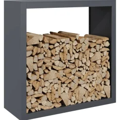 Accessoires Pour Cheminées & Poêles À Bois-vidaXL Portant de bois de chauffage anthracite 100x40x100 cm acier Acier/Anthracite