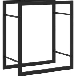vidaXL Portant de bois de chauffage mat 50x28x56 cm Acier