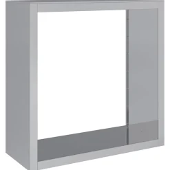 Accessoires Pour Cheminées & Poêles À Bois-vidaXL Portant de bois de chauffage 100x40x100 cm acier galvanisé Acier galvanisé/Gris