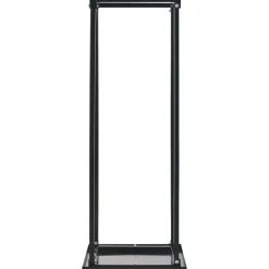 vidaXL Portant de bois de chauffage avec base Noir 37x37x113 cm Acier