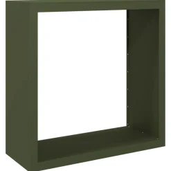 vidaXL Portant de bois de chauffage vert 100x40x100 cm acier