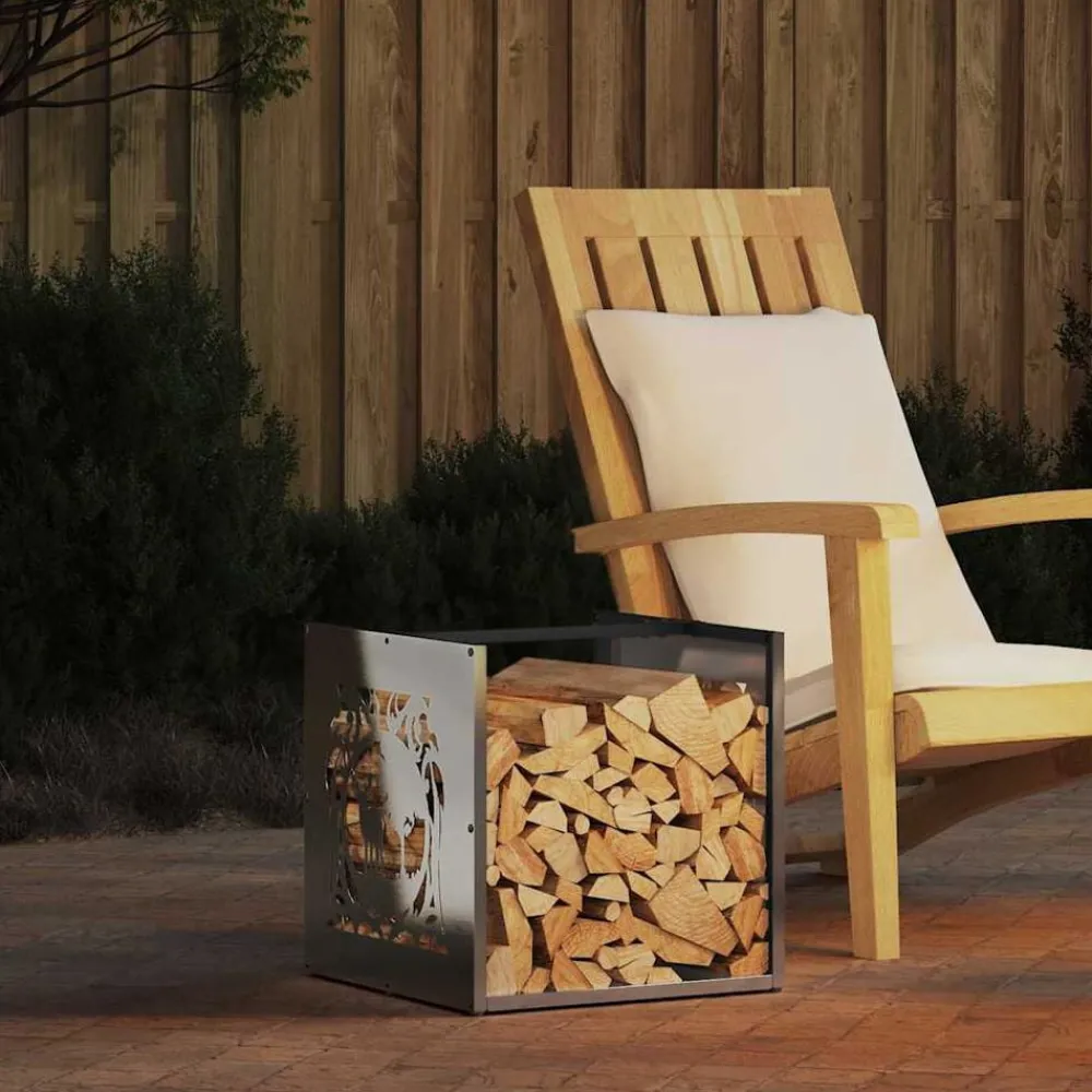 vidaXL Portant de bois de chauffage 40x40x40 cm