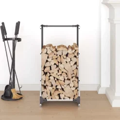 vidaXL Portant de bois de chauffage 40x30x80 cm