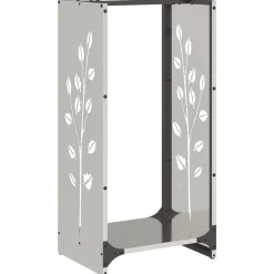 Accessoires Pour Cheminées & Poêles À Bois-vidaXL Portant de bois de chauffage 40x30x80 cm Acier inoxydable