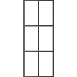 Matériaux De Construction-vidaXL Porte coulissante Verre ESG et aluminium 76x205 cm Noir