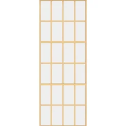 Matériaux De Construction-vidaXL Porte coulissante 76x205 cm verre ESG clair et aluminium Doré
