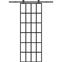 vidaXL Porte coulissante avec kit de quincaillerie 76x205 cm Verre ESG