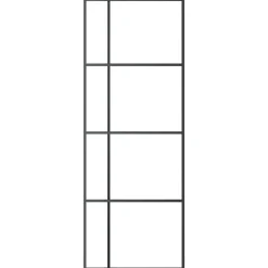 vidaXL Porte coulissante Verre ESG et aluminium 76x205 cm
