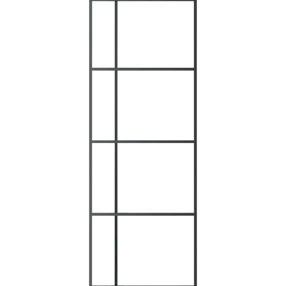 vidaXL Porte coulissante Verre ESG et aluminium 76x205 cm