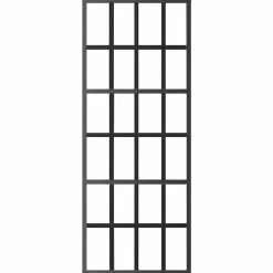 Matériaux De Construction-vidaXL Porte coulissante Verre ESG et aluminium 76x205 cm Noir
