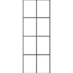 Matériaux De Construction-vidaXL Porte coulissante Aluminium et verre ESG 76x205 cm Noir
