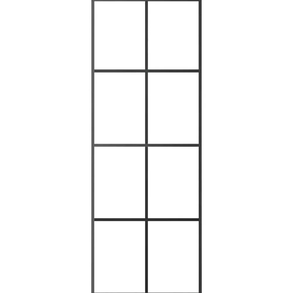 Matériaux De Construction-vidaXL Porte coulissante Aluminium et verre ESG 76x205 cm Noir