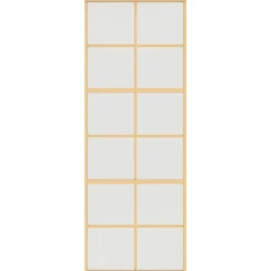 Matériaux De Construction-vidaXL Porte coulissante doré 76x205 cm verre ESG dépoli et aluminium Doré et mat