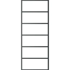 Matériaux De Construction-vidaXL Porte coulissante Verre ESG et aluminium 76x205 cm Noir