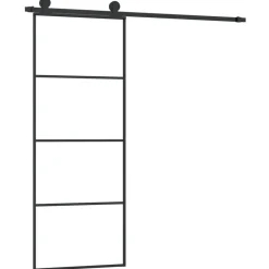 vidaXL Porte coulissante avec kit de quincaillerie 76x205 cm Verre ESG