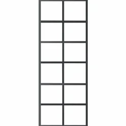 Matériaux De Construction-vidaXL Porte coulissante Verre ESG et aluminium 76x205 cm Noir