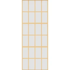 vidaXL Porte coulissante doré 76x205 cm verre ESG dépoli et aluminium