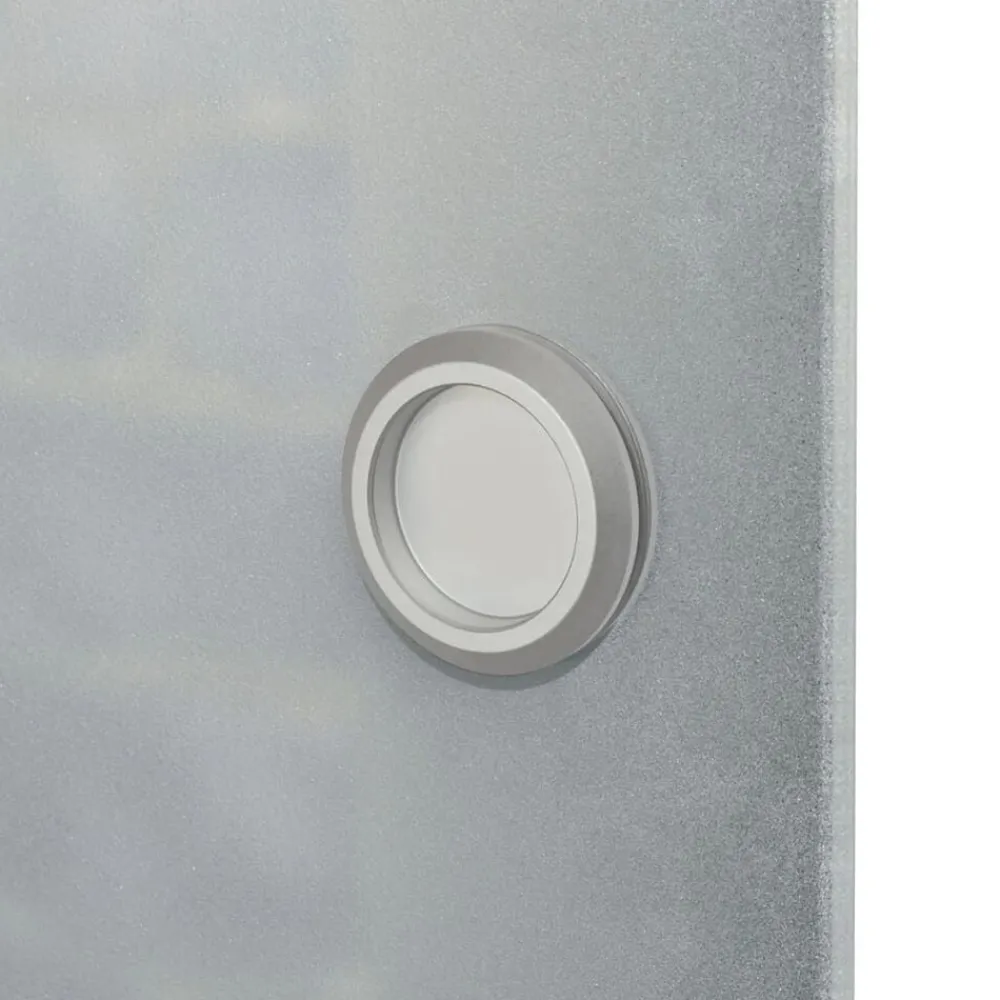 vidaXL Porte coulissante Verre et aluminium 178 cm Argenté
