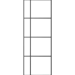 vidaXL Porte coulissante Verre ESG dépoli et aluminium 76x205 cm
