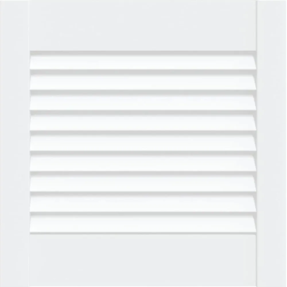 Accessoires De Quincaillerie-vidaXL Porte d'armoire à persiennes 39,5x39,4 cm pin massif Blanc
