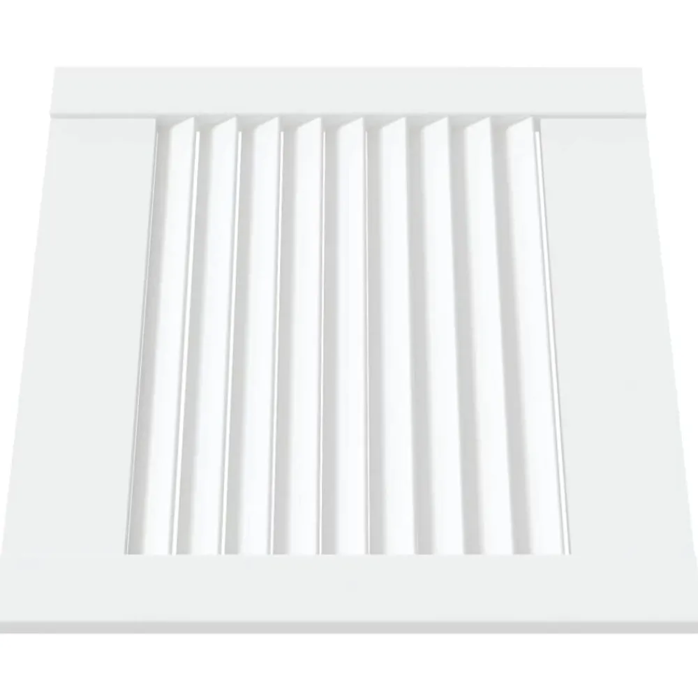 Accessoires De Quincaillerie-vidaXL Porte d'armoire à persiennes 39,5x39,4 cm pin massif Blanc