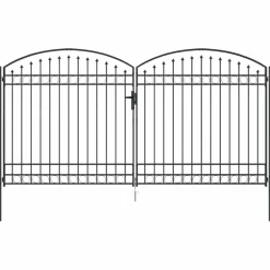 Clôtures & Barrières-vidaXL Porte de Clôture Assen Gris 301 x 224,5 cm Acier